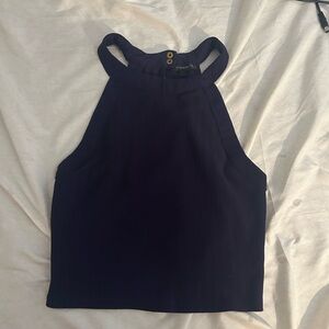 Blue Sleeveless Top